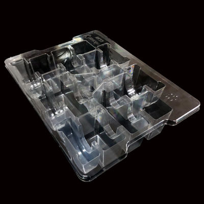 Transparentes PET-Blister-Tray für Hardwarekomponenten von Verpackungsgeräten aus recycelbarem Kunststoff