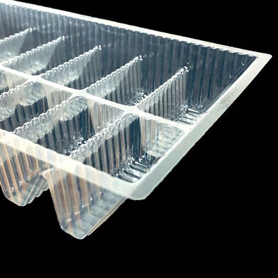 Wiederverwertbare Materialien Eigenschaft angepasste klare PET-Blister-Tray für Süßwaren