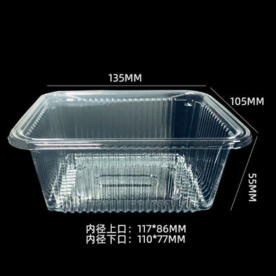 Anpassungsfähige PET-Kuchenbox Einfügefach Blisterverpackung für Bäckereien Obst Gemüse