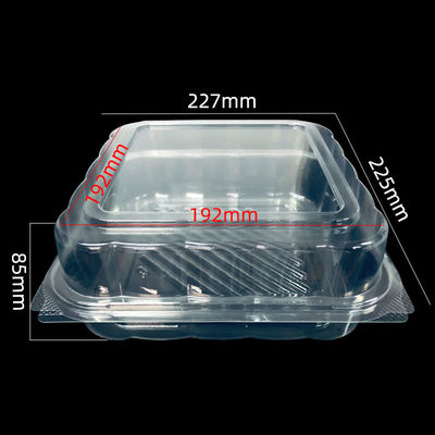 Direkt angepasste PET-Blister-Clamshell-Verpackung für Backwaren