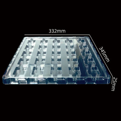 Durchsichtige PET-Umsatz-Plastikhalter-Blister-Tray für Halbleiterkomponenten