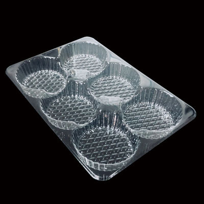 Lebensmittelqualität Durchsichtige PET-Blasen-Einsatzschachtel für Mochi Gebäck Kuchen Muffins Bäckerei