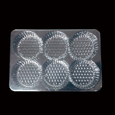 Lebensmittelqualität Durchsichtige PET-Blasen-Einsatzschachtel für Mochi Gebäck Kuchen Muffins Bäckerei