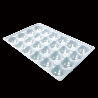 OEM ODM Natürliche weiße PP Blister-Tablett für Krakenkugeln Fleischkugeln Dicke 0,2-2,0 mm