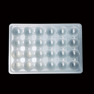 OEM ODM Natürliche weiße PP Blister-Tablett für Krakenkugeln Fleischkugeln Dicke 0,2-2,0 mm