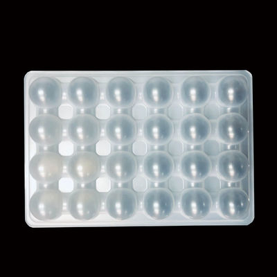 OEM ODM Natürliche weiße PP Blister-Tablett für Krakenkugeln Fleischkugeln Dicke 0,2-2,0 mm