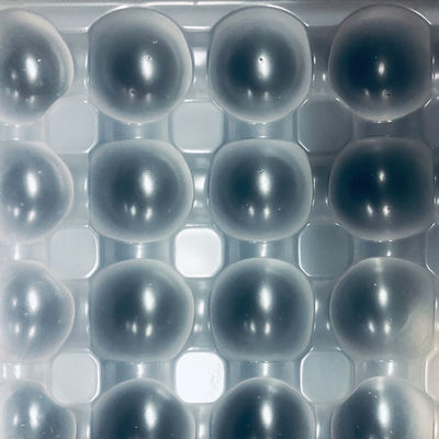 OEM ODM Natürliche weiße PP Blister-Tablett für Krakenkugeln Fleischkugeln Dicke 0,2-2,0 mm