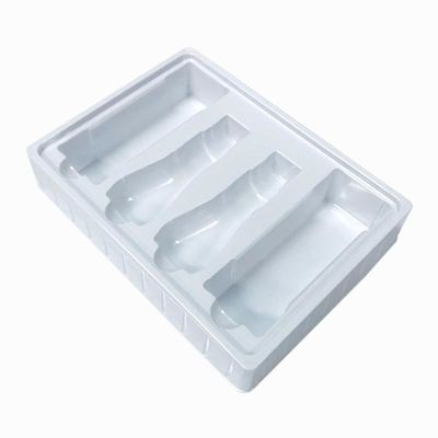 Hautpflege-Set Einfügelteller Weißes PS Kunststoffverpackung Blasen geformtes Tray für Kosmetika Set
