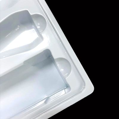 Hautpflege-Set Einfügelteller Weißes PS Kunststoffverpackung Blasen geformtes Tray für Kosmetika Set