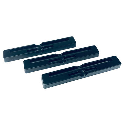 Custom Luxus Plastik-Tablett Schwarz Matt PS Blister Verpackung für Augenbrauen Bleistifte