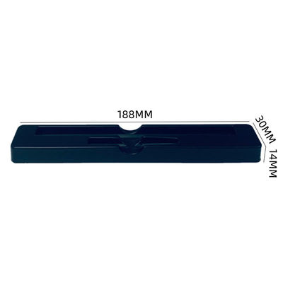 Custom Luxus Plastik-Tablett Schwarz Matt PS Blister Verpackung für Augenbrauen Bleistifte