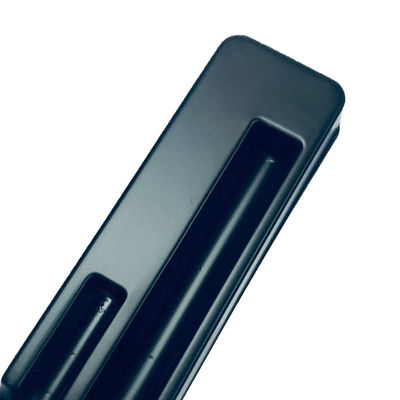 Custom Luxus Plastik-Tablett Schwarz Matt PS Blister Verpackung für Augenbrauen Bleistifte