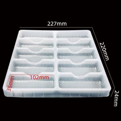 OEM natürliche weiße Lebensmittelqualität PP Blister Einfügen Tabelle für Kekse Gebäck Kuchen HN-0017