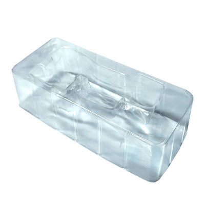 Customized Clear PET Blister Insert Tray für Chrome Nagelpulver Jar Make-up Tools gemacht