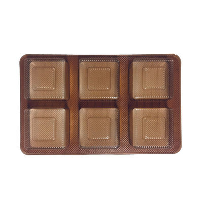 ISO45001 zugelassenes Amber PET-Tray für Mondkuchen Gebäck in Vakuumformmaterial