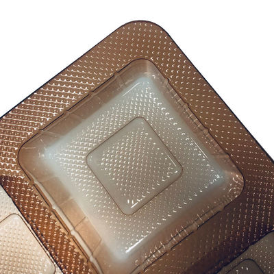 ISO45001 zugelassenes Amber PET-Tray für Mondkuchen Gebäck in Vakuumformmaterial