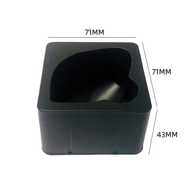 Zulassung zur Verpackungssicherheit für Lebensmittelkontakt SH-0060 Anpassungsfähige schwarze PS-Blisterboxen