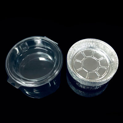 Bestellungen auf Bestellung akzeptiert Durchsichtiges PET Scharniertes Kunststoffbehälter Runde Blasen-Clamshell-Verpackung
