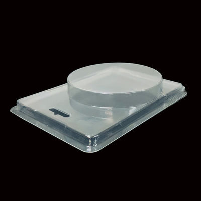 Durchsichtige PET-Hinged Plastikverpackung Clamshell Blister für Falschnägel ISO9001 zugelassen