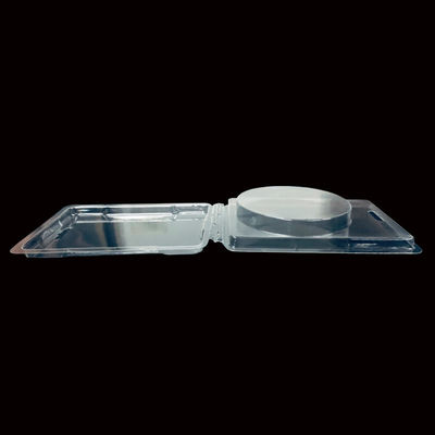 Durchsichtige PET-Hinged Plastikverpackung Clamshell Blister für Falschnägel ISO9001 zugelassen