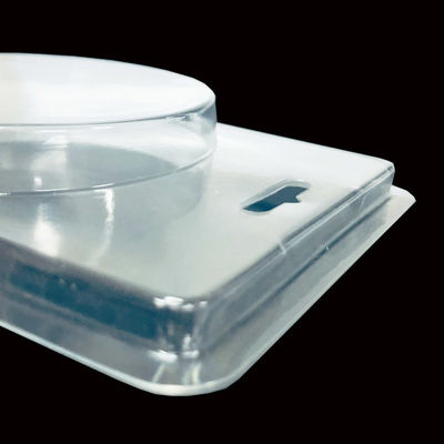 Durchsichtige PET-Hinged Plastikverpackung Clamshell Blister für Falschnägel ISO9001 zugelassen