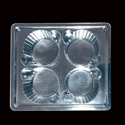 Lebensmittelstufe 4 Verpackung Kunststoffkisten für Einwegkuchen Muffins PET Kunststoff