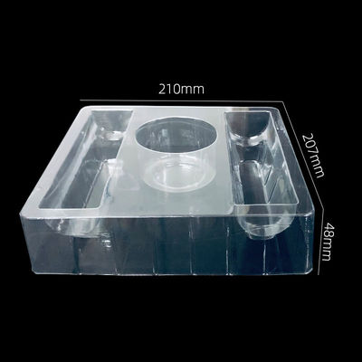 Anpassungsfähige Form und Größe Kosmetische Verpackung Transparentes PET-Blister-Tray für Hautpflege-Kit