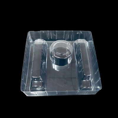 Anpassungsfähige Form und Größe Kosmetische Verpackung Transparentes PET-Blister-Tray für Hautpflege-Kit