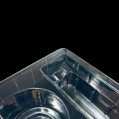 Anpassungsfähige Form und Größe Kosmetische Verpackung Transparentes PET-Blister-Tray für Hautpflege-Kit