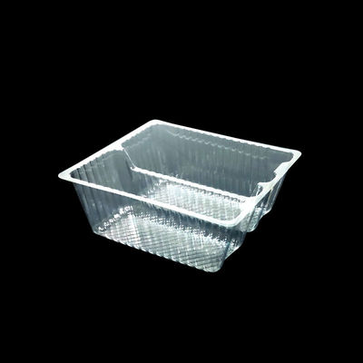 Lebensmittelverpackung kundenspezifische klare PET-Blister-Einsatzschachtel für Pommes Frites Kartoffelchips