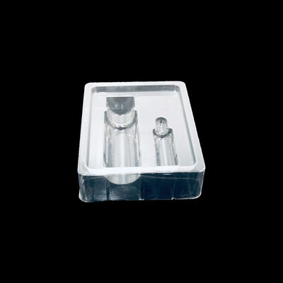 Produzierte klare PET-Blister-Verpackung Einfügesteig für Hautpflege-Kit in Kunststoffmaterial