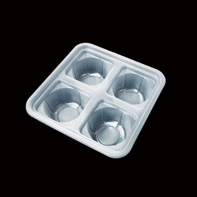 Individuell angefertigte Kältebeständige PP-Blister-Tablett für Fischkugeln Fleischkugeln Lebensmittelverpackungen