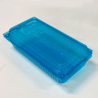 36 Jahre Erfahrung Blauer PET-Kunststoffbehälter Clamshell Blisterverpackung für Krabben