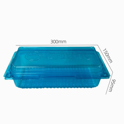 36 Jahre Erfahrung Blauer PET-Kunststoffbehälter Clamshell Blisterverpackung für Krabben