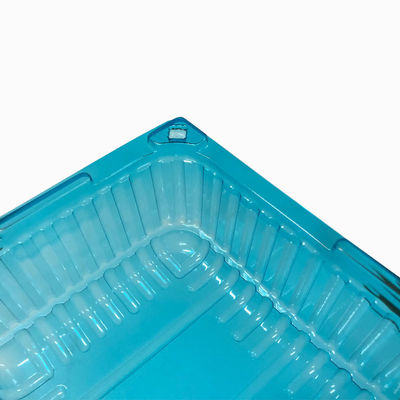36 Jahre Erfahrung Blauer PET-Kunststoffbehälter Clamshell Blisterverpackung für Krabben