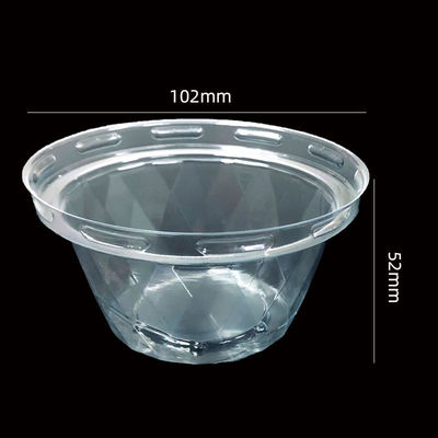 Durchsichtige PET-Blister-Cup-Deckel für Kaffee Boba Milch Tee Joghurt anpassbare Kristallform