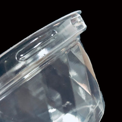 Durchsichtige PET-Blister-Cup-Deckel für Kaffee Boba Milch Tee Joghurt anpassbare Kristallform