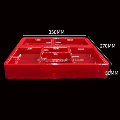 Matt Lamination PET Lebensmittelbehälter Blister Verpackungsplatte für Cookie Biscuit Cracker