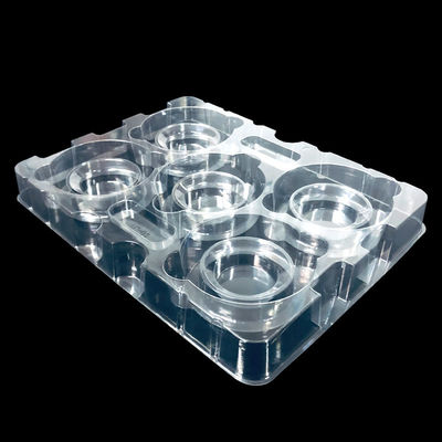 Maßgeschneiderte, stapelbare, klare PET-geformte Platte für Hardware-Halbleiterkomponenten