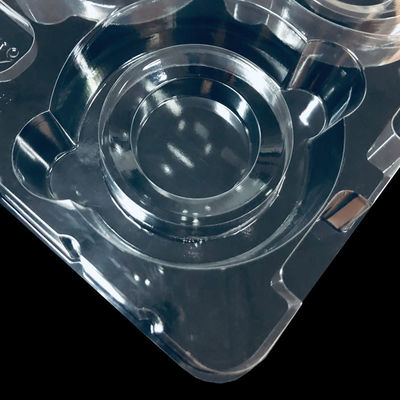 Maßgeschneiderte, stapelbare, klare PET-geformte Platte für Hardware-Halbleiterkomponenten